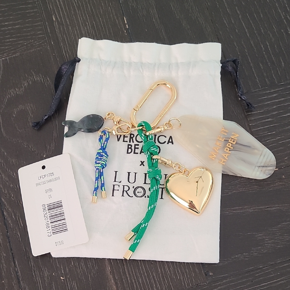 NWT Lulu Frost for Veronica Beard Make it Happen Cluster Bag Charm